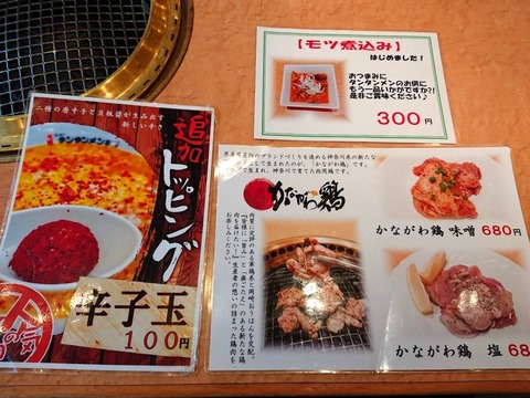 ニュータンタンメン本店　メニュー3