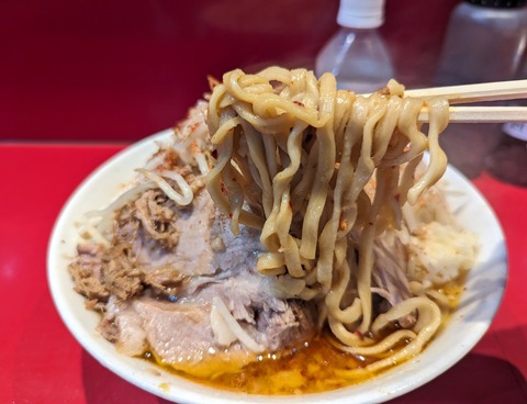 ラーメン二郎西台駅前店 麺