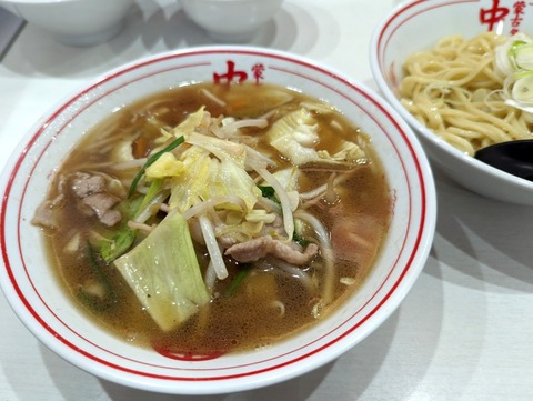 中本 冷し醤油タンメン