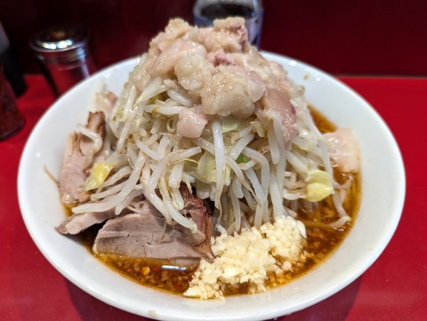ラーメン二郎西台駅前店 ラーメン半分SK