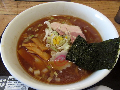 タナカ90　中華そば小盛