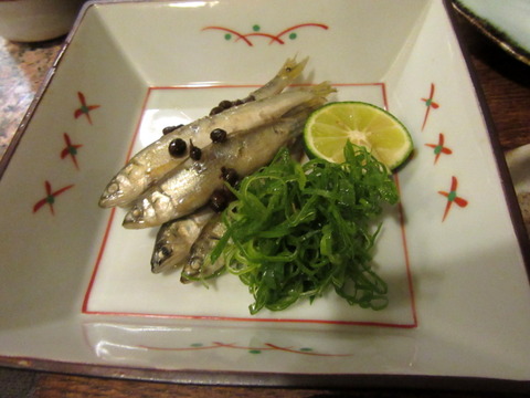 なな治　稚鮎の油煮