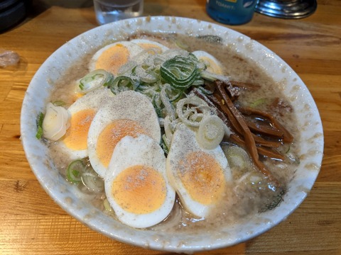 下頭橋 ラーメンスライス玉子