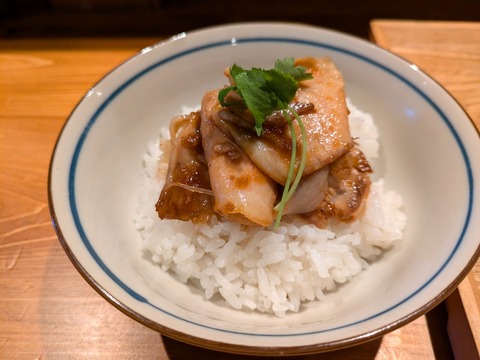 麺ふじさき　チャーシューごはん（小）