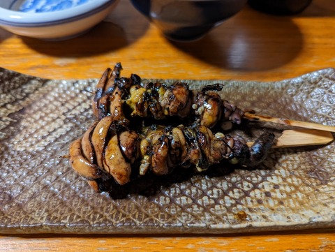 川蝉 肝焼き