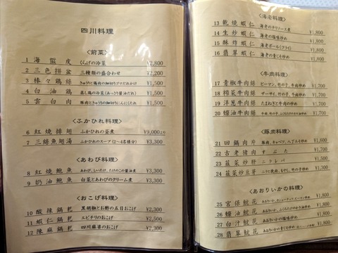 龍燕 メニュー (1)