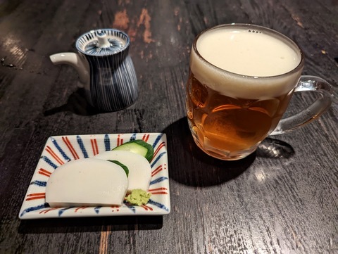 川上庵 ビール