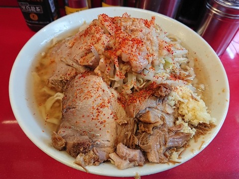 ラーメン二郎　ラーメン少な目