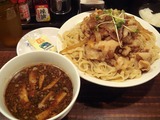 六代目けいすけ 肉盛りつけ麺 (1)