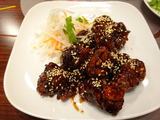 モモチャチャ　鶏の黒酢あんかけ