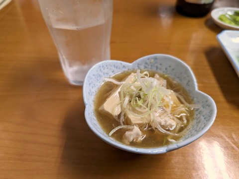 吉原食堂 肉どうふ