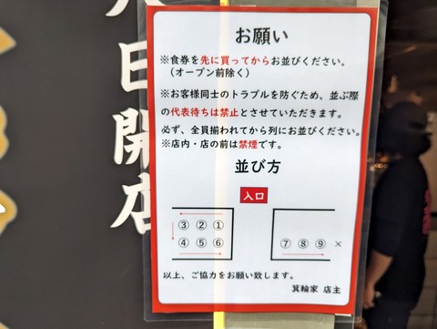 箕輪家 並び方