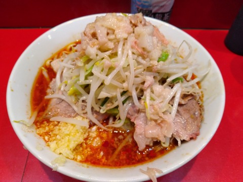 ラーメン二郎西台駅前店 ラーメン半分SK