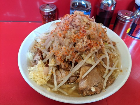 ラーメン二郎西台駅前店　ラーメン少なめ
