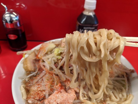 ラーメン二郎西台駅前店　麺