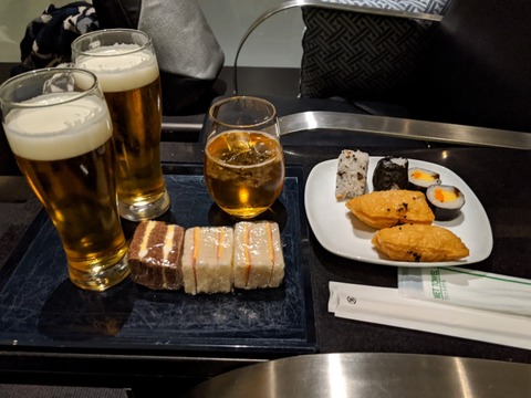 ANAラウンジ 食事