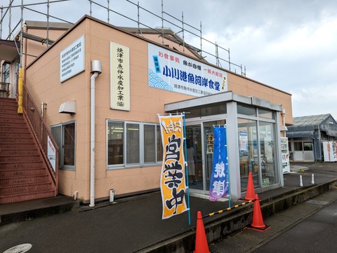 小川港魚河岸食堂 外観