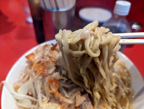 ラーメン二郎西台駅前店 麺