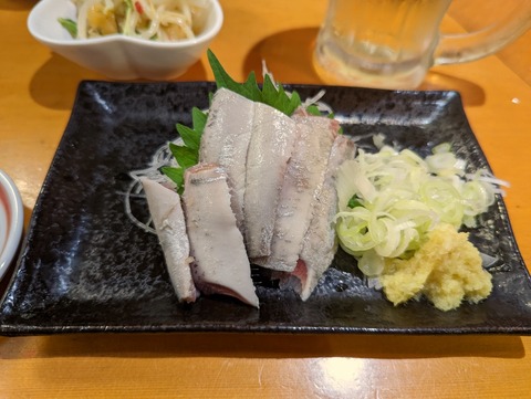 鈴女 いわし刺身
