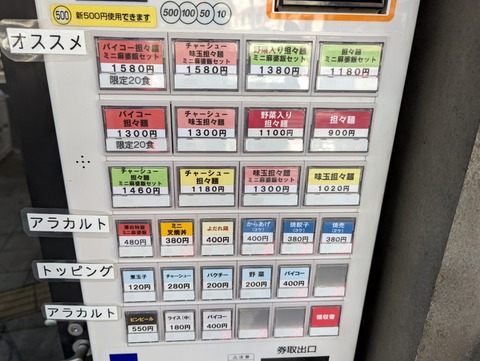 澤田商店 券売機