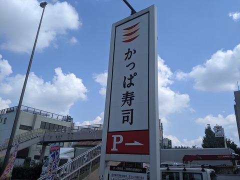 かっぱ寿司　看板