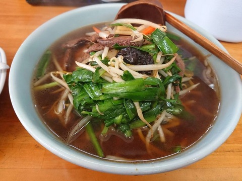 中華みんみん　ニラレバそば