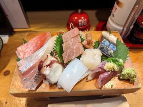 一粋 刺身盛り合わせ