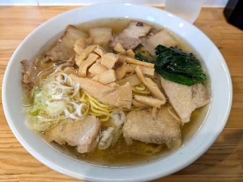 ぜんや 大盛チャーシューメンマラーメン