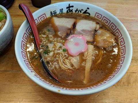 麺屋あがら　豚骨中華そば