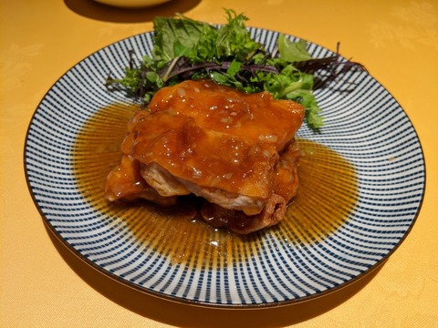新世界菜館 若鶏ももの揚げもの