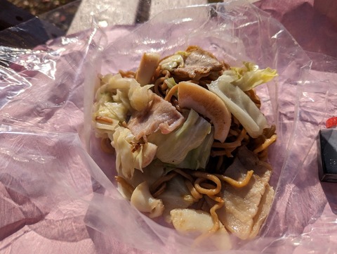 あをやぎ いか肉入り焼きそば