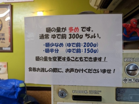 まさき　麺量