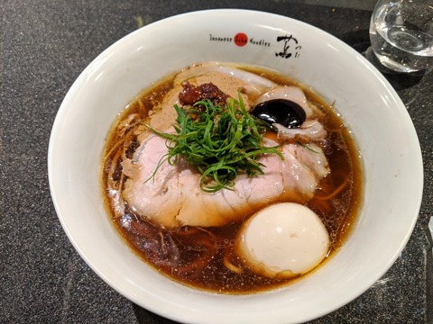 蔦 チャーシュー味玉醤油Soba
