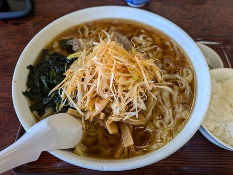 美代志食堂　ネギラーメン