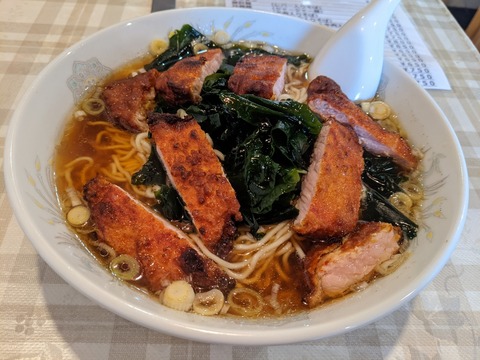 龍華園 排骨麺