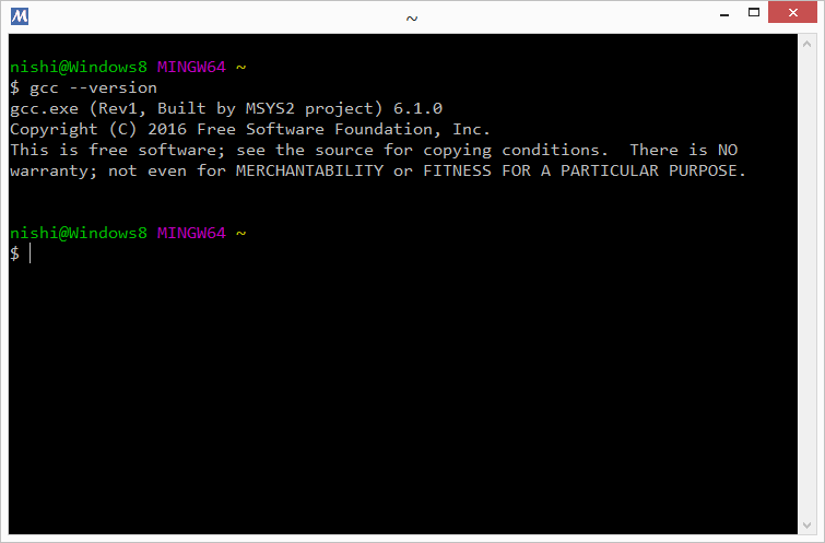 MSYS2とMinGW-w64で快適gcc環境 : でらうま倶楽部
