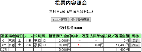 購入馬券照会_20161029