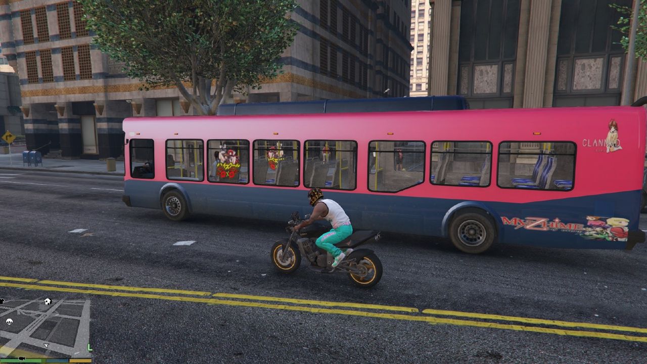 Pc版 Gta5 乗り物やバス待合所のアニメテクスチャーmod登場 Gta5だけじゃない速報