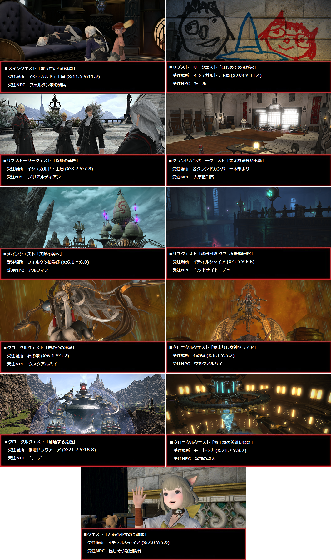 Ff14 パッチ3 4実装コンテンツのクエスト開始場所まとめ Ff14速報 Ff14 パッチ3 4実装コンテンツのクエスト開始場所まとめ Ff14速報