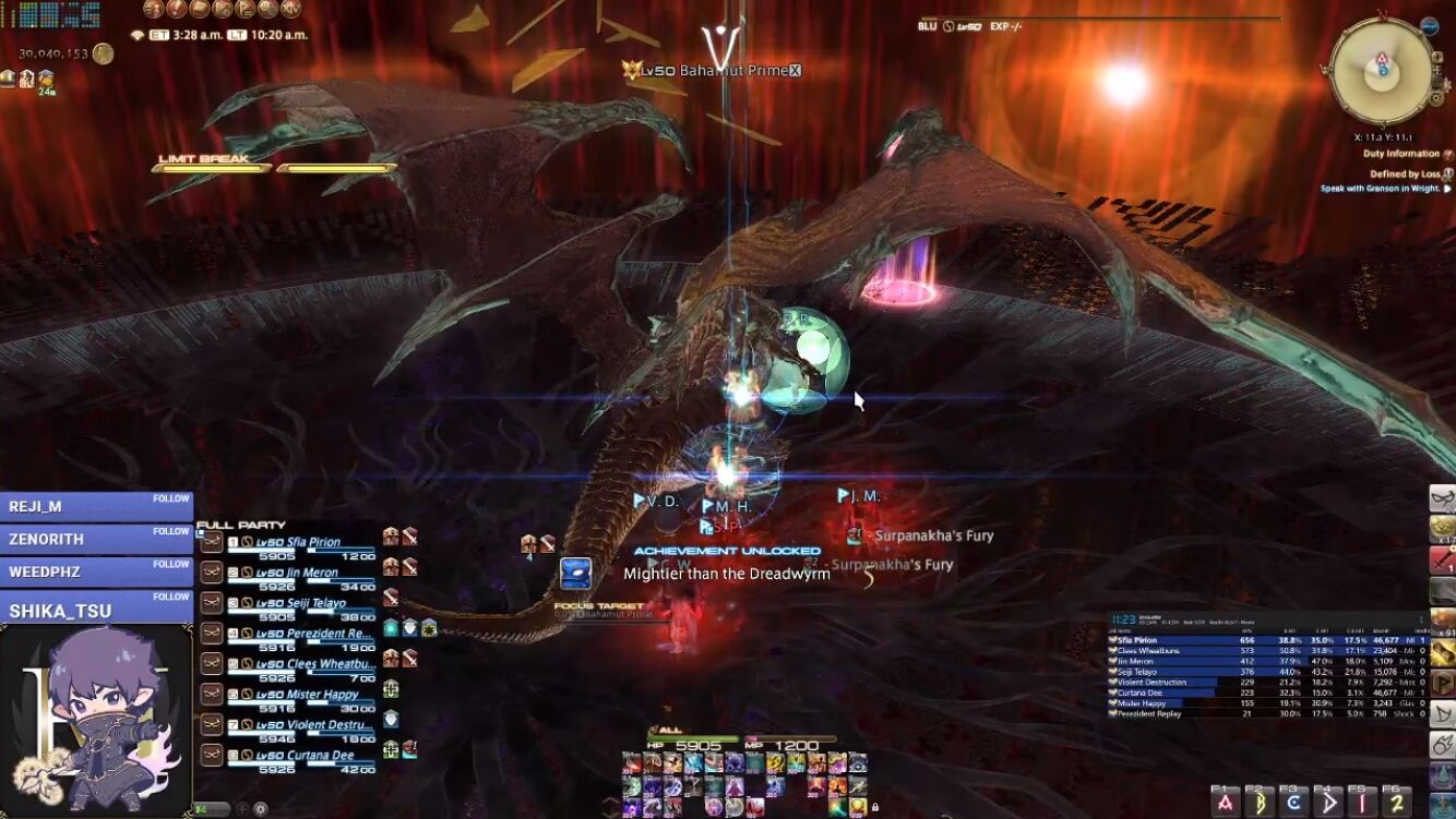 Ff14 海外ユーザーがバハ邂逅 真成編 アレキ起動 天動編零式の最終層全てを青魔道士8人ptでクリア Ff14速報 Ff14 海外ユーザーがバハ邂逅 真成編 アレキ起動 天動編零式の最終層全てを青魔道士8人ptでクリア Ff14速報
