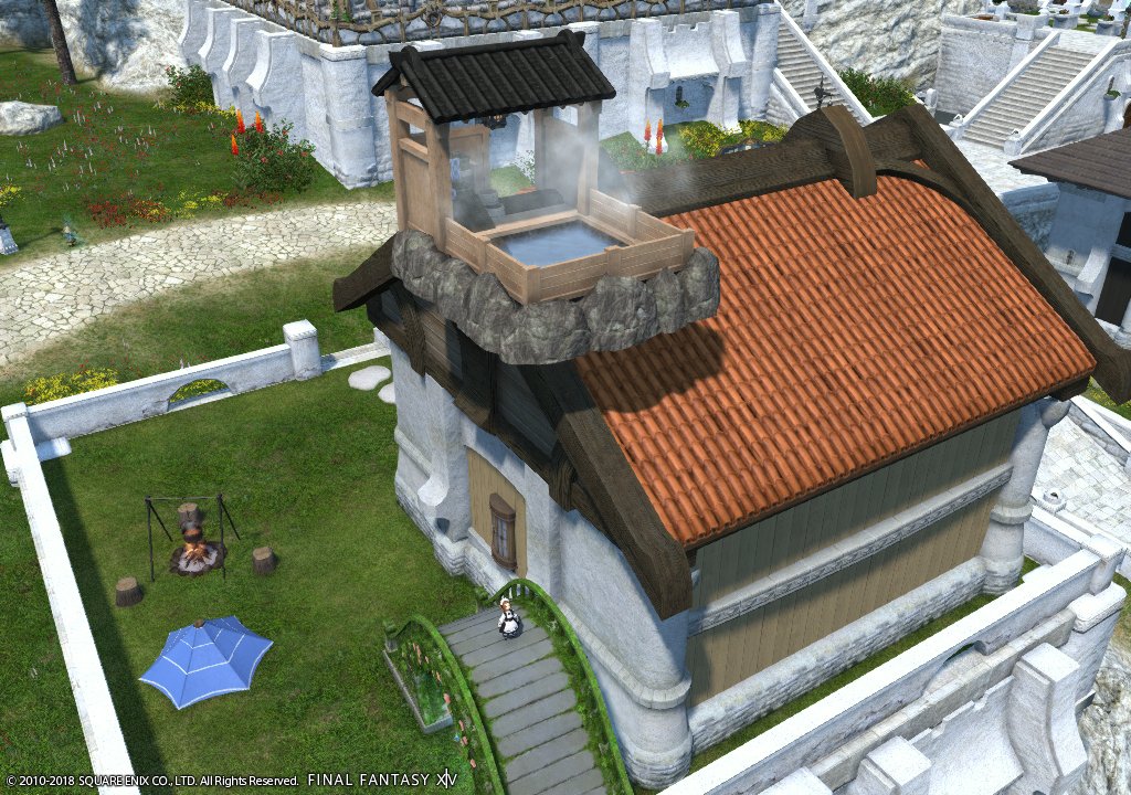 Ff14 ハウジングの屋根の上に庭具を置ける裏ワザが発見される 画像あり Ff14速報