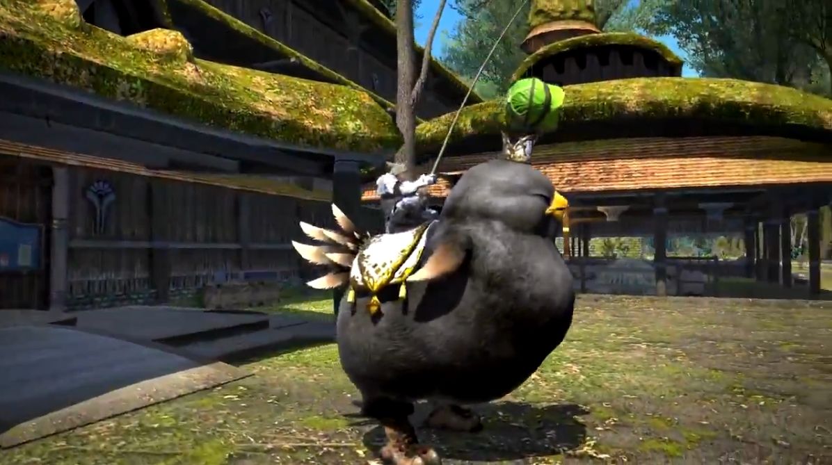 Ff14 ローソン コラボ限定マウント でぶ黒チョコボ の実機映像が公開 Ff14速報 Ff14 ローソン コラボ限定マウント でぶ黒チョコボ の実機映像が公開 Ff14速報