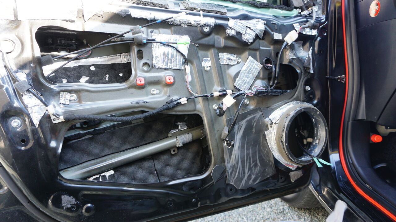 デッドニング アウターパネルやり直し Part1 Viviless テクの独り言