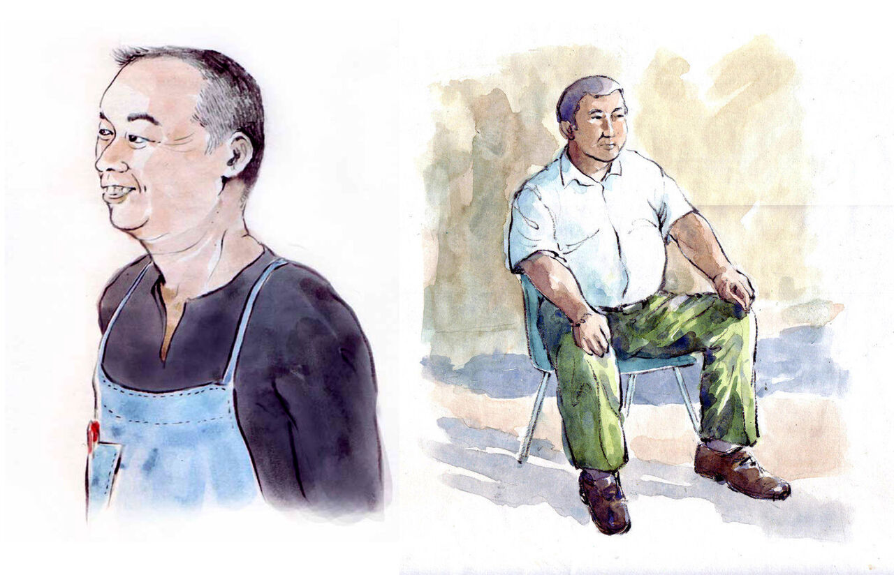 人物スケッチ てくてくスケッチブック