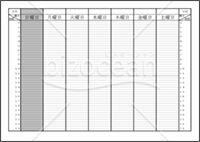 週間予定表 24時間タイプ 無料テンプレートダウンロード 週間予定表 24時間タイプ 無料テンプレートダウンロード