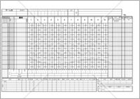 エクセルの野球スコアブック 先攻 無料テンプレートダウンロード