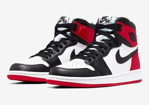 NIKE WMNS AIR JORDAN 1 RETRO HIGH OG SATIN BLACK TOE