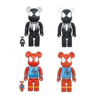 4月29日～30日発売】BE@RBRICK SPIDER-MAN BLACK COSTUME 100％ & 400