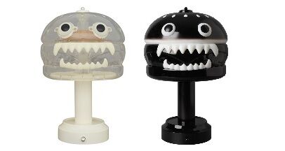 UNDERCOVER HAMBURGER LAMP BLACK&CLEAR