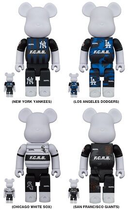 MEDICOM TOY - BE@RBRICK F.C.R.B. × MLB 100％ &amp; 400％　新品 BE@RBRICK SERIES 50